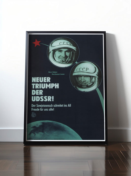 Historisches DDR Poster (A4 | A3 | A2 | A1) • DDR: TRIUMPH DER UDSSR!