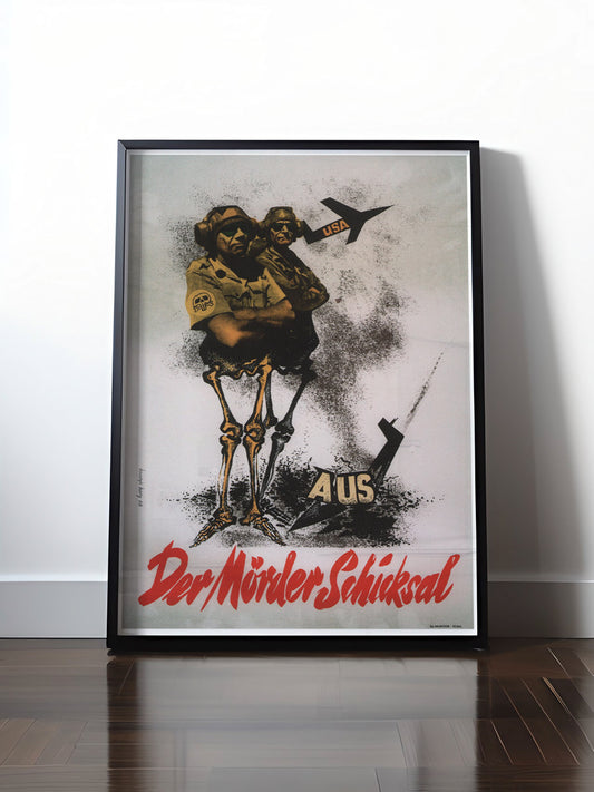 Historisches DDR Poster (A4 | A3 | A2 | A1) • DDR: DER MÖRDER SCHICKSAL