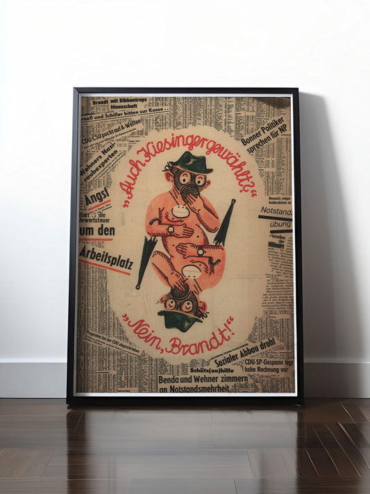 Historisches DDR Poster (A4 | A3 | A2 | A1) • DDR: KIESINGER & BRANDT