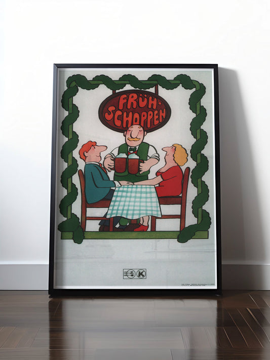 Historisches DDR Poster (A4 | A3 | A2 | A1) • DDR: HO FRÜHSCHOPPEN