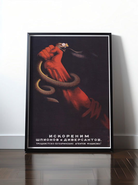 Historisches DDR Poster (A4 | A3 | A2 | A1) • CCCP: ANTI-NAZI