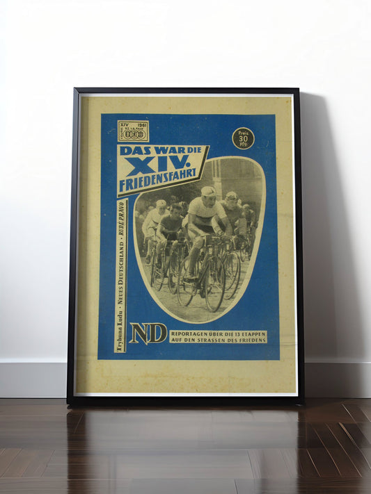 Historisches DDR Poster (A4 | A3 | A2 | A1) • 14. FRIEDENSFAHRT