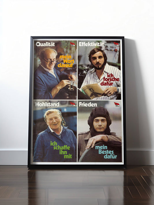 Historisches DDR Poster (A4 | A3 | A2 | A1) • 11. PARTEITAG DER SED