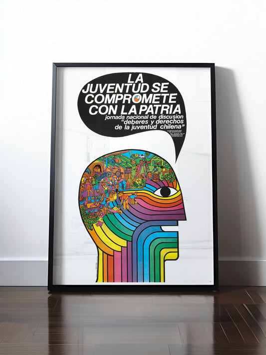 Historisches DDR Poster (A4 | A3 | A2 | A1) • LA PATRIA - CHILE