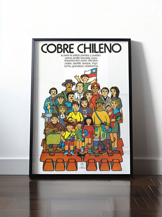 Historisches DDR Poster (A4 | A3 | A2 | A1) • CHILE - UNIDAD POPULAR 1970