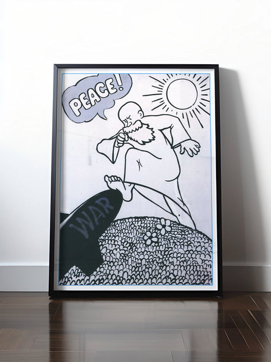 Historisches DDR Poster (A4 | A3 | A2 | A1) • PEACE / ANTIWAR ANTI-PATRIOT