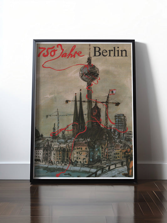 Historisches DDR Poster (A4 | A3 | A2 | A1) • 750 JAHRE BERLIN
