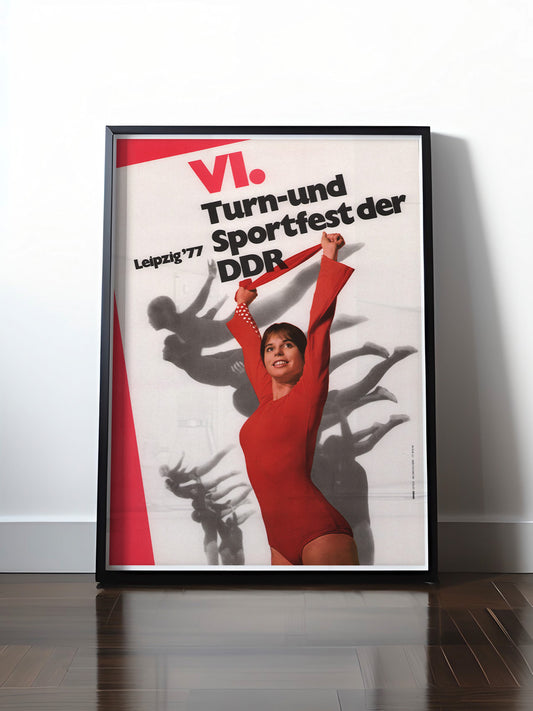 Historisches DDR Poster (A4 | A3 | A2 | A1) • 6. TURN- & SPORTFEST DER DDR