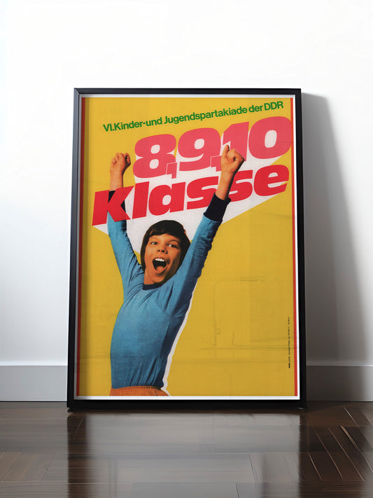 Historisches DDR Poster (A4 | A3 | A2 | A1) • 6. KINDER- & JUGENDSPARTAKIADE