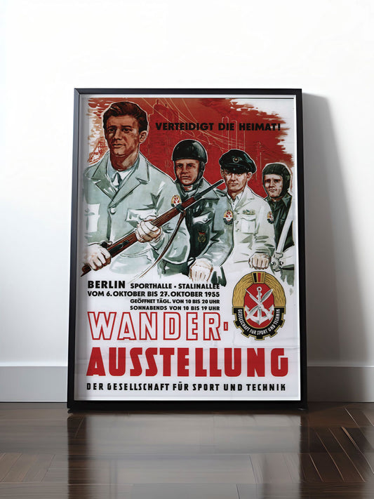 Historisches DDR Poster (A4 | A3 | A2 | A1) • GESELLSCHAFT FÜR SPORT UND TECHNIK