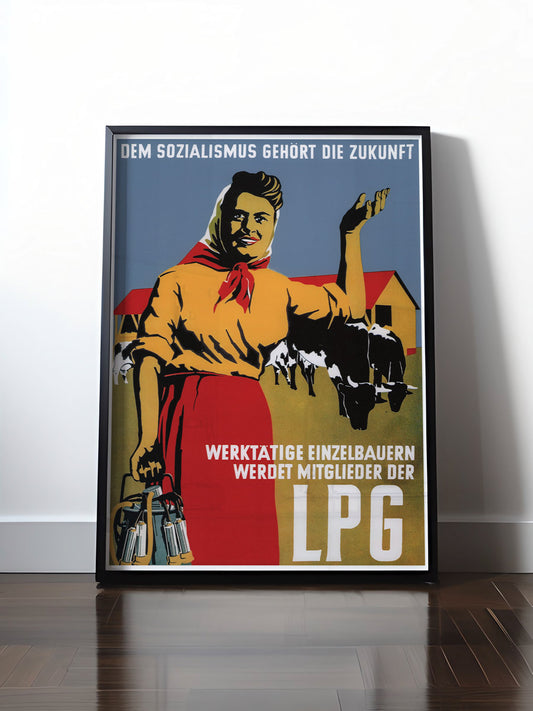 Historisches DDR Poster (A4 | A3 | A2 | A1) • LPG