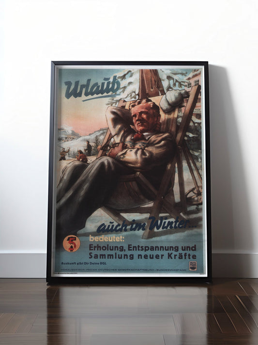 Historisches DDR Poster (A4 | A3 | A2 | A1) • DDR: URLAUB