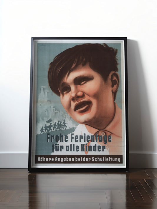 Historisches DDR Poster (A4 | A3 | A2 | A1) • DDR: FROHE FERIENTAGE