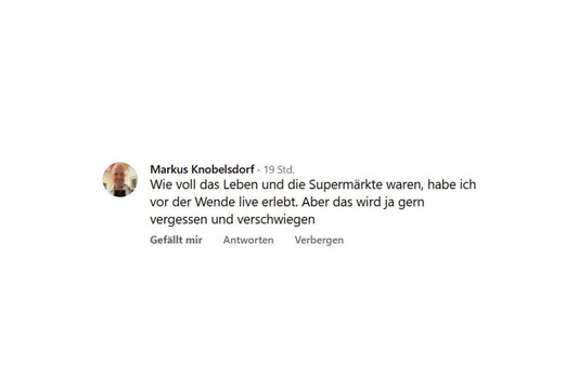 „Leere Regale!“ – oder: Wenn ein Westbesuch zum DDR-Studium wird