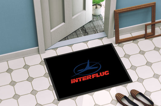 DDR Ostalgie Fussmatte / Abtreter • DDR INTERFLUG