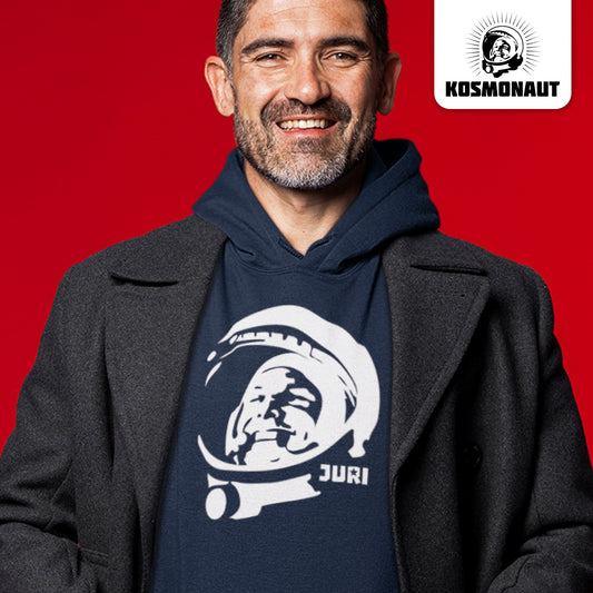 DDR Ostalgie Kapuze / Organic Hoodie Unisex • JURI GAGARIN - JURI