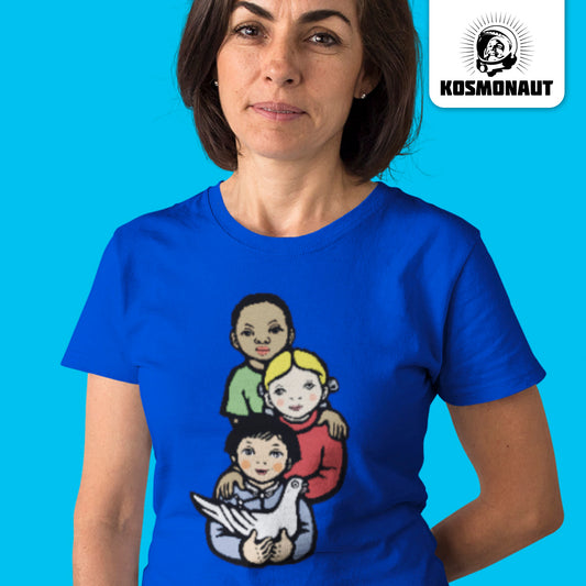 DDR Ostalgie Shirt Mädels • WELTFRIEDEN - WORLD PEACE, LI BING-FAN 1967