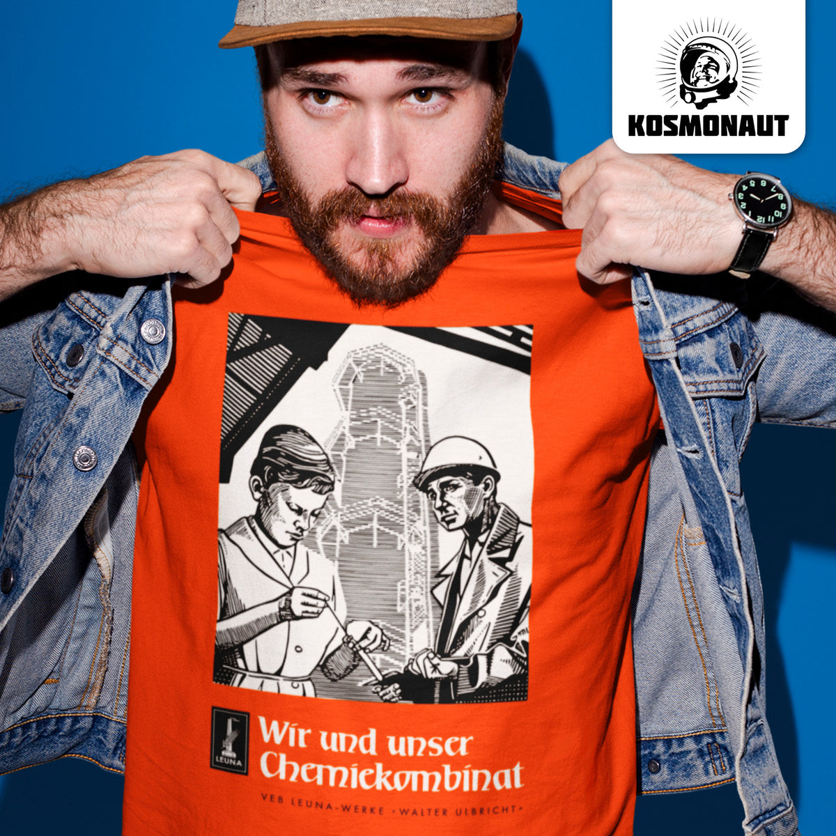 DDR Ostalgie Shirt Unisex • LEUNA WERKE WALTER ULBRICHT
