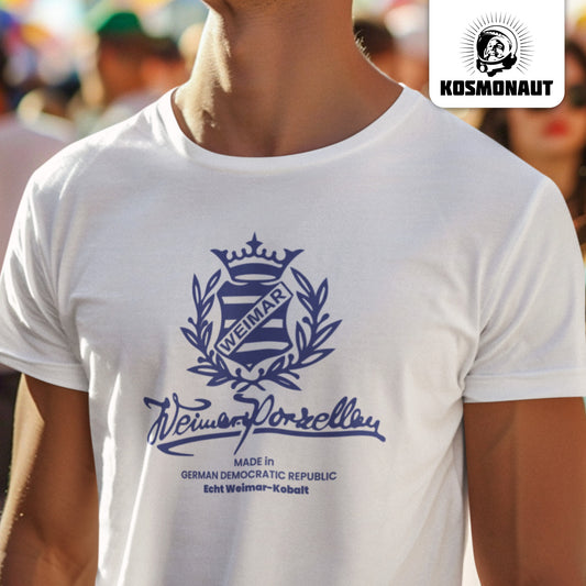 DDR Ostalgie Shirt Unisex • WEIMAR-PORZELLAN BLANKENHAIN