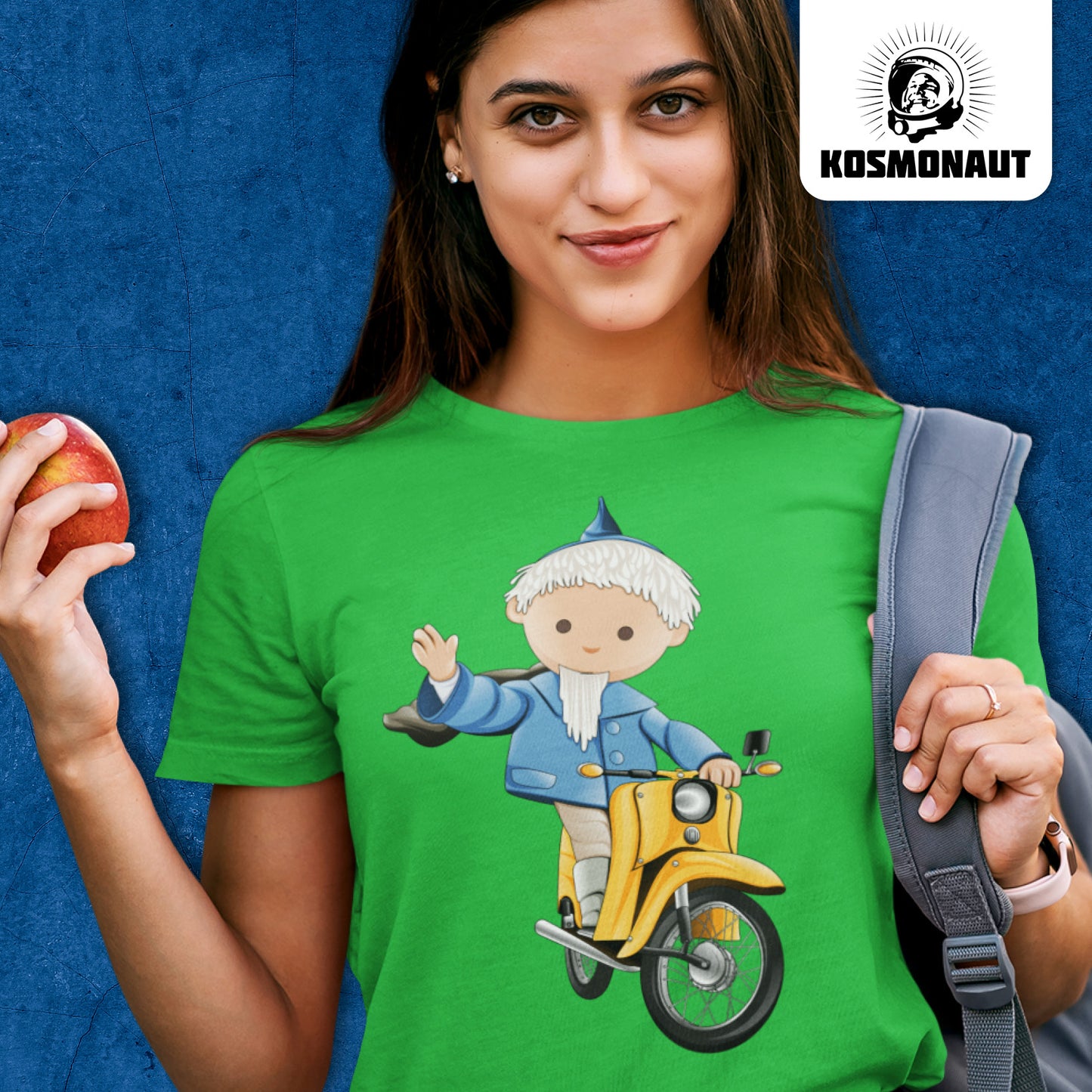 DDR Ostalgie Shirt Unisex • UNSER SANDMÄNNCHEN - AUF DER SCHWALBE - BLAU (PU-137, 1973)