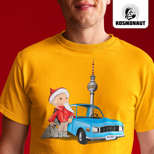 DDR Ostalgie Shirt Unisex • UNSER SANDMÄNNCHEN - MIT WARTBURG IN BERLIN (PU-325)