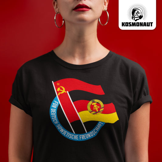DDR Ostalgie Shirt Unisex • DEUTSCH SOWJETISCHE FREUNDSCHAFT - dunkel