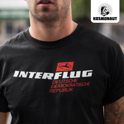 DDR Ostalgie Shirt Unisex • INTERFLUG - dunkel