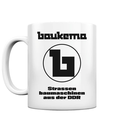 DDR Ostalgie Tasse • BAUKEMA STRASSENBAUMASCHINEN - hell