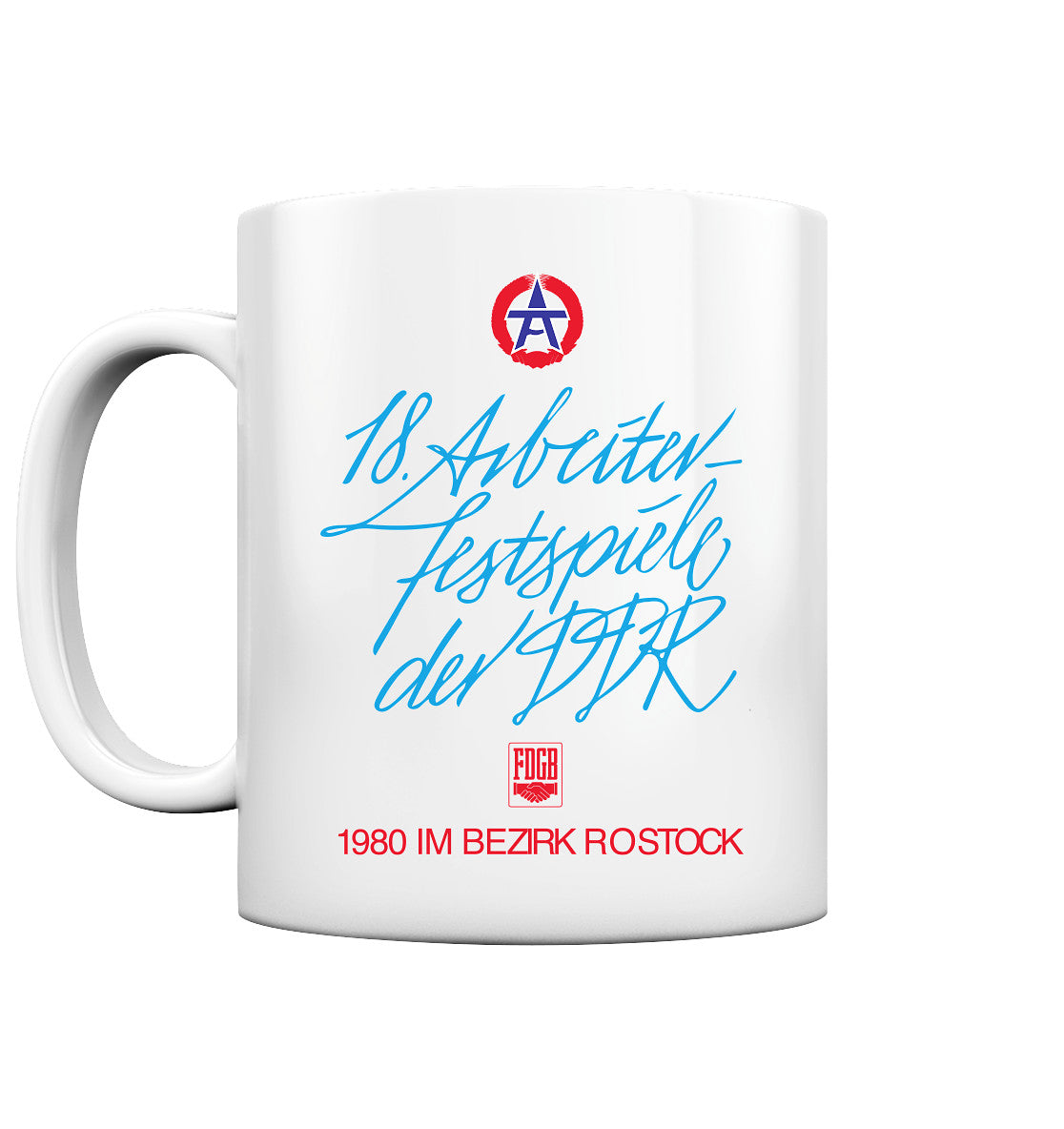 DDR Ostalgie Tasse • ARBEITERFESTSPIELE DER DDR ROSTOCK 1980