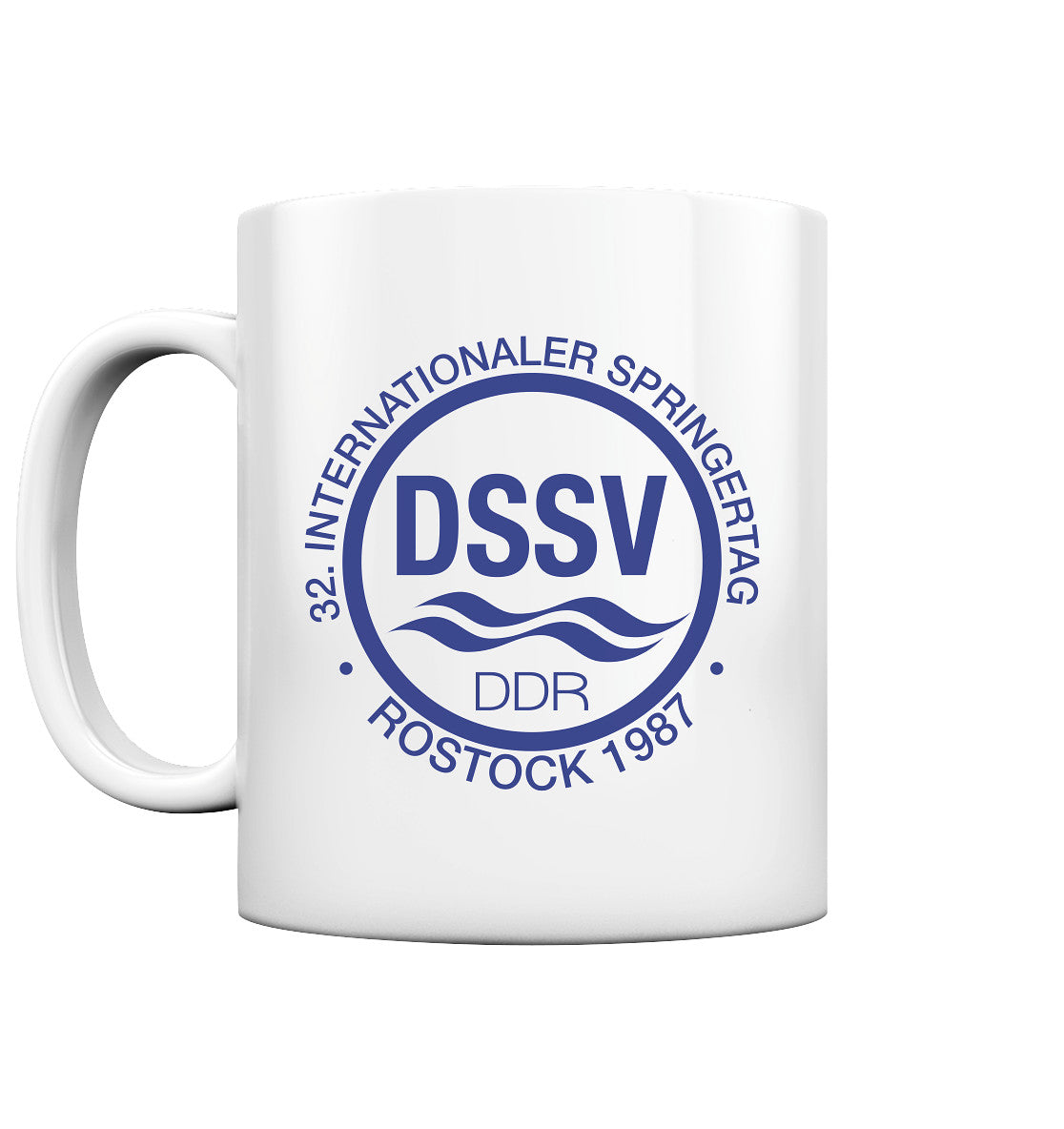 DDR Ostalgie Tasse • INTERNATIONALER SPRINGERTAG - ROSTOCK 1987 - hell