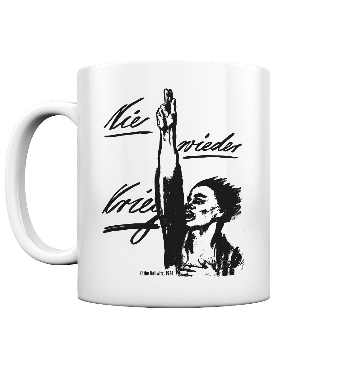 DDR Ostalgie Tasse • NIE WIEDER KRIEG - KÄTHE KOLLWITZ.