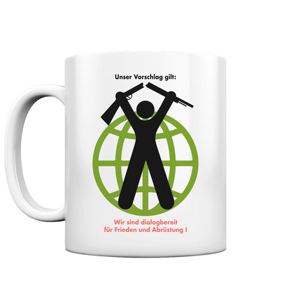 DDR Ostalgie Tasse • FRIEDEN UND ABRÜSTUNG