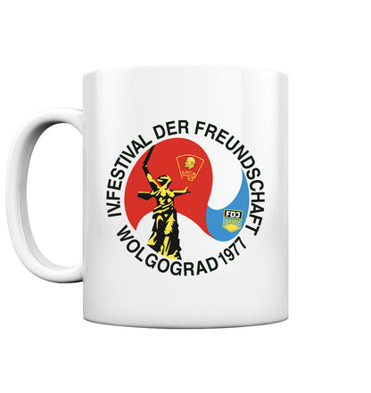 DDR Ostalgie Tasse • FESTIVAL DER FREUNDSCHAFT - WOLGOGRAD 1977