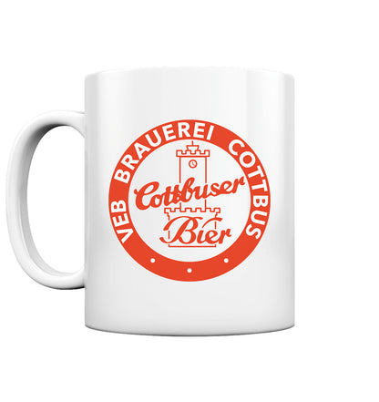 DDR Ostalgie Tasse • VEB BRAUEREI COTTBUS