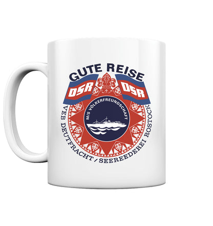 DDR Ostalgie Tasse • MS VÖLKERFREUNDSCHAFT- hell