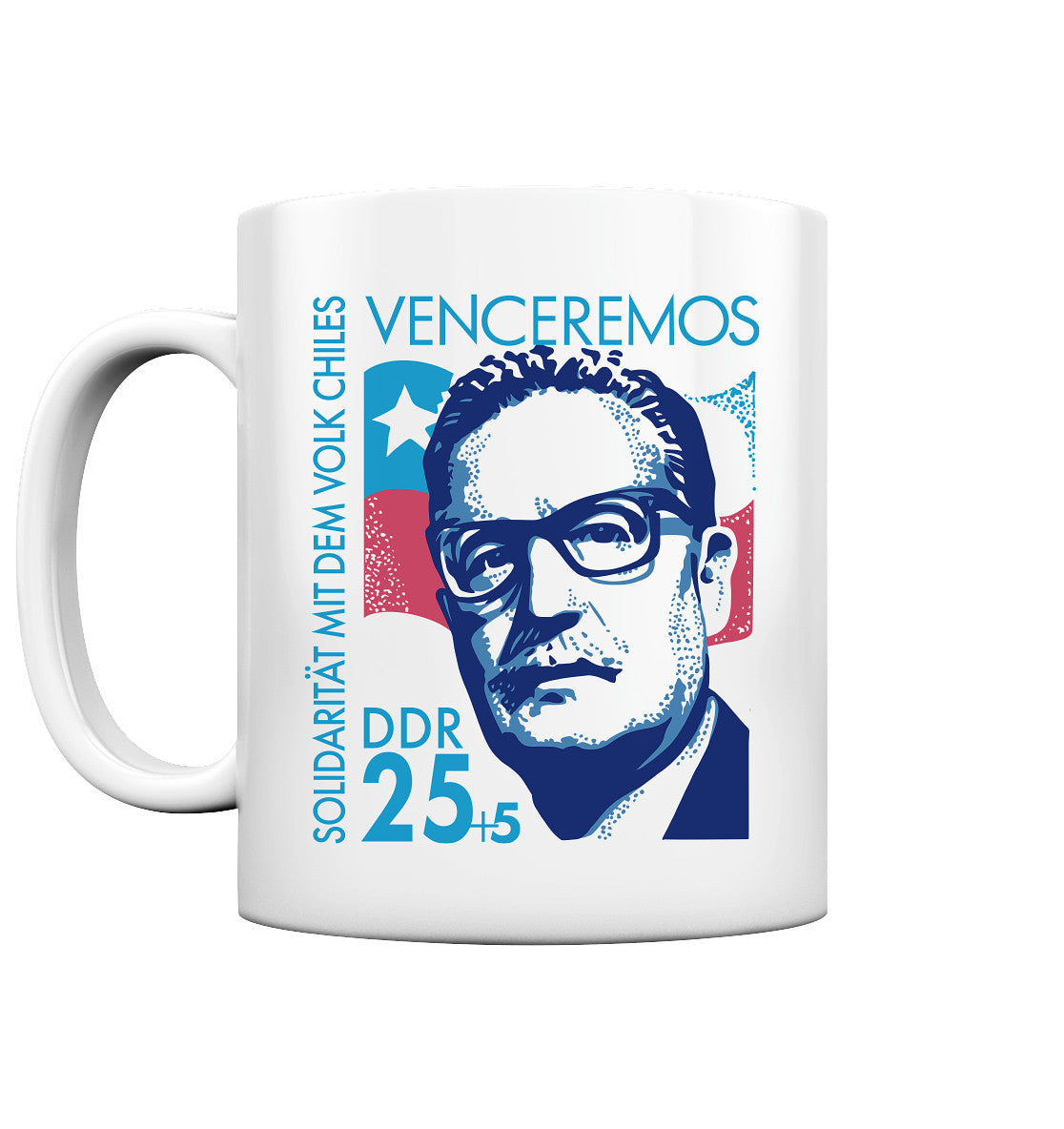 TASSE • SOLIDARITÄT MIT CHILE - BRIEFMARKE
