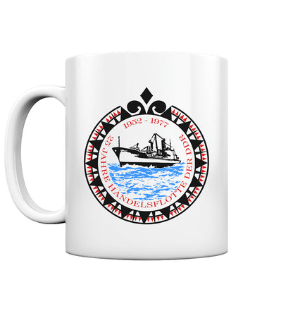 DDR Ostalgie Tasse • 25 JAHRE HANDELSFLOTTE DER DDR - hell