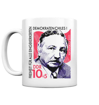 DDR Ostalgie Tasse • DDR BRIEFMARKE - FREIHEIT FÜR LUIS CORVALAN