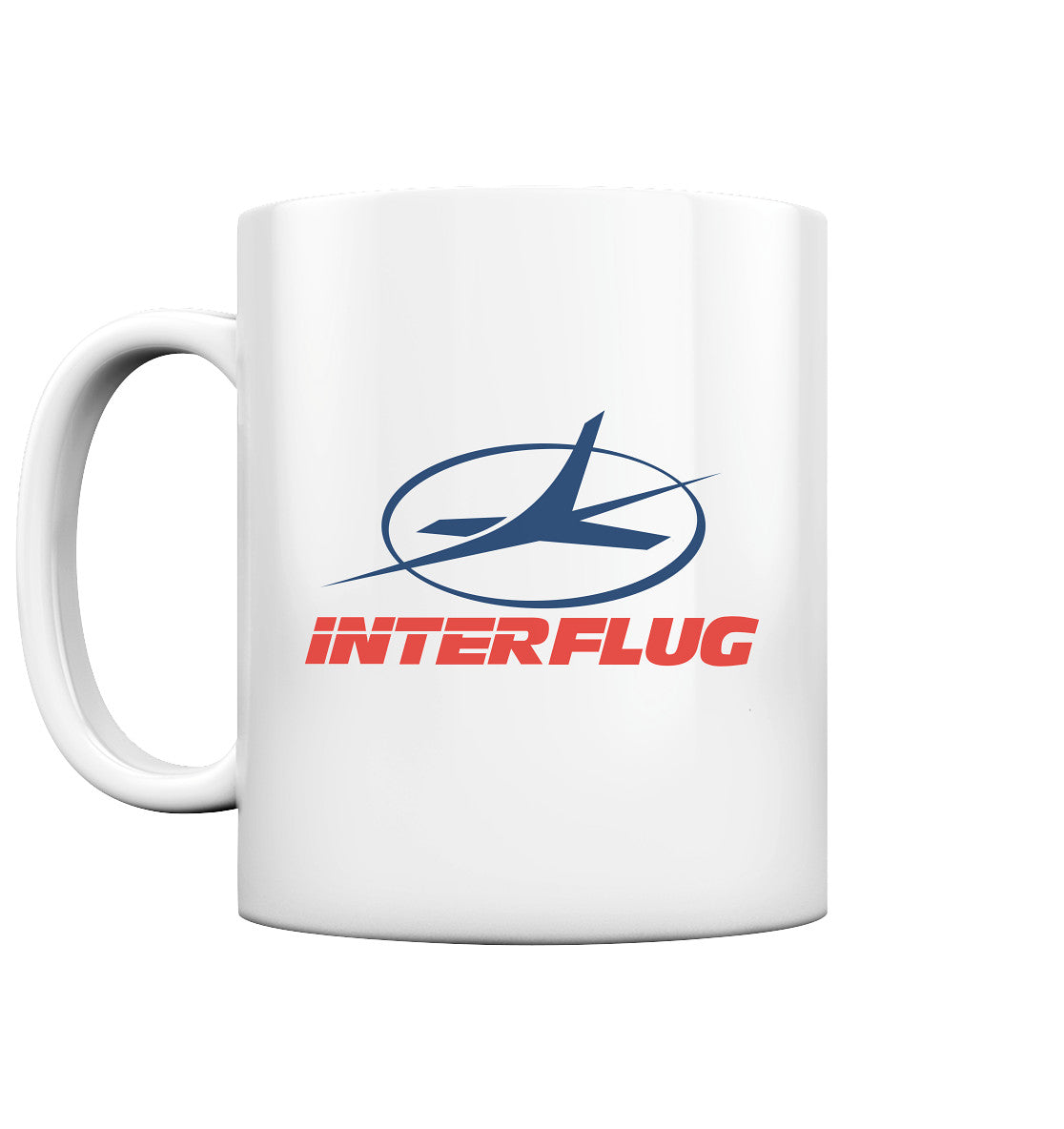 DDR Ostalgie Tasse •  DDR INTERFLUG LOGO
