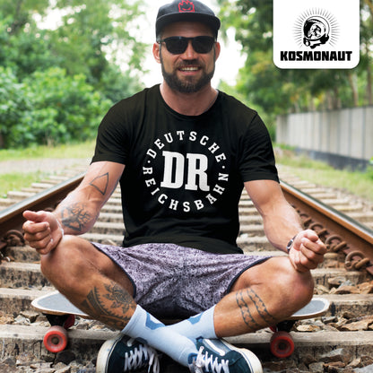 DDR Ostalgie Shirt Unisex • DR - DEUTSCHE REICHSBAHN - dunkel