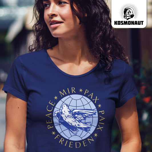 DDR Ostalgie Shirt Mädels • PEACE, MIR, PAX, PAIX, FRIEDEN - DDR-ERSTTAGSBRIEF