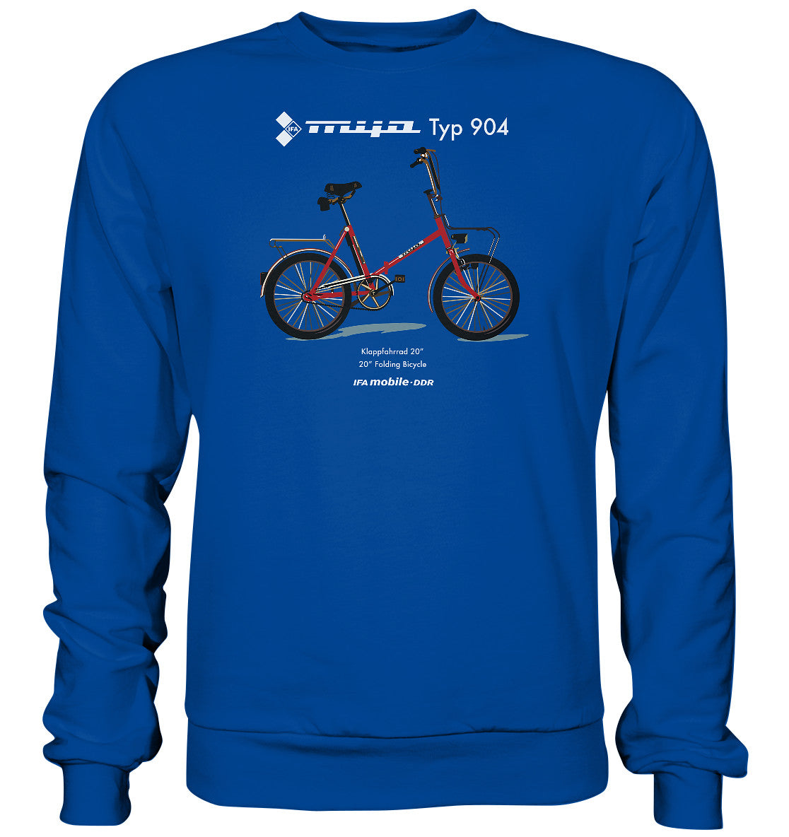 DDR Ostalgie Pullover Unisex • MIFA KLAPPRAD TYP 904 - ORIGINAL WERBUNG