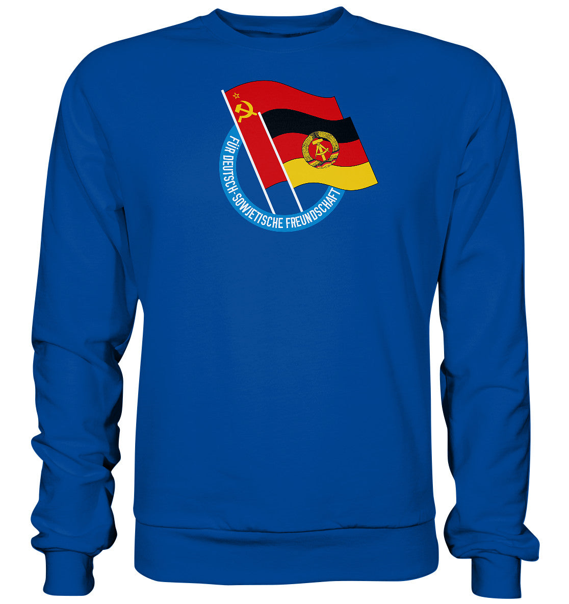 DDR Ostalgie Pullover Unisex • DEUTSCH SOWJETISCHE FREUNDSCHAFT - dunkel