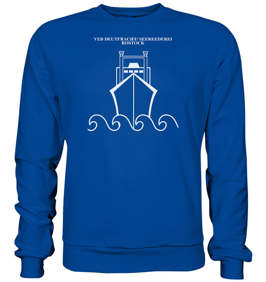 DDR Ostalgie Pullover Unisex • VEB DEUTFRACHT SEEREEDEREI ROSTOCK