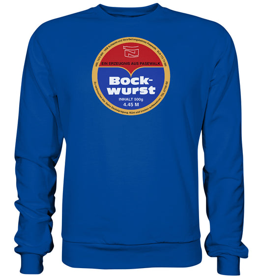 DDR Ostalgie Pullover Unisex • BOCKWURST AUS PASEWALK
