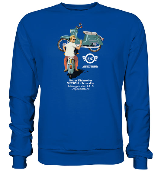 DDR Ostalgie Pullover Unisex • SIMSON SCHWALBE - ORIGINAL WERBUNG 1964 - PLAKAT