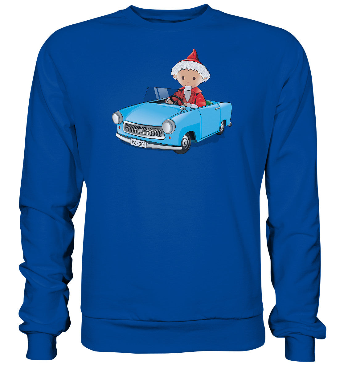 DDR Ostalgie Pullover Unisex • UNSER SANDMÄNNCHEN - TRABI-CRUISER (PU-201)