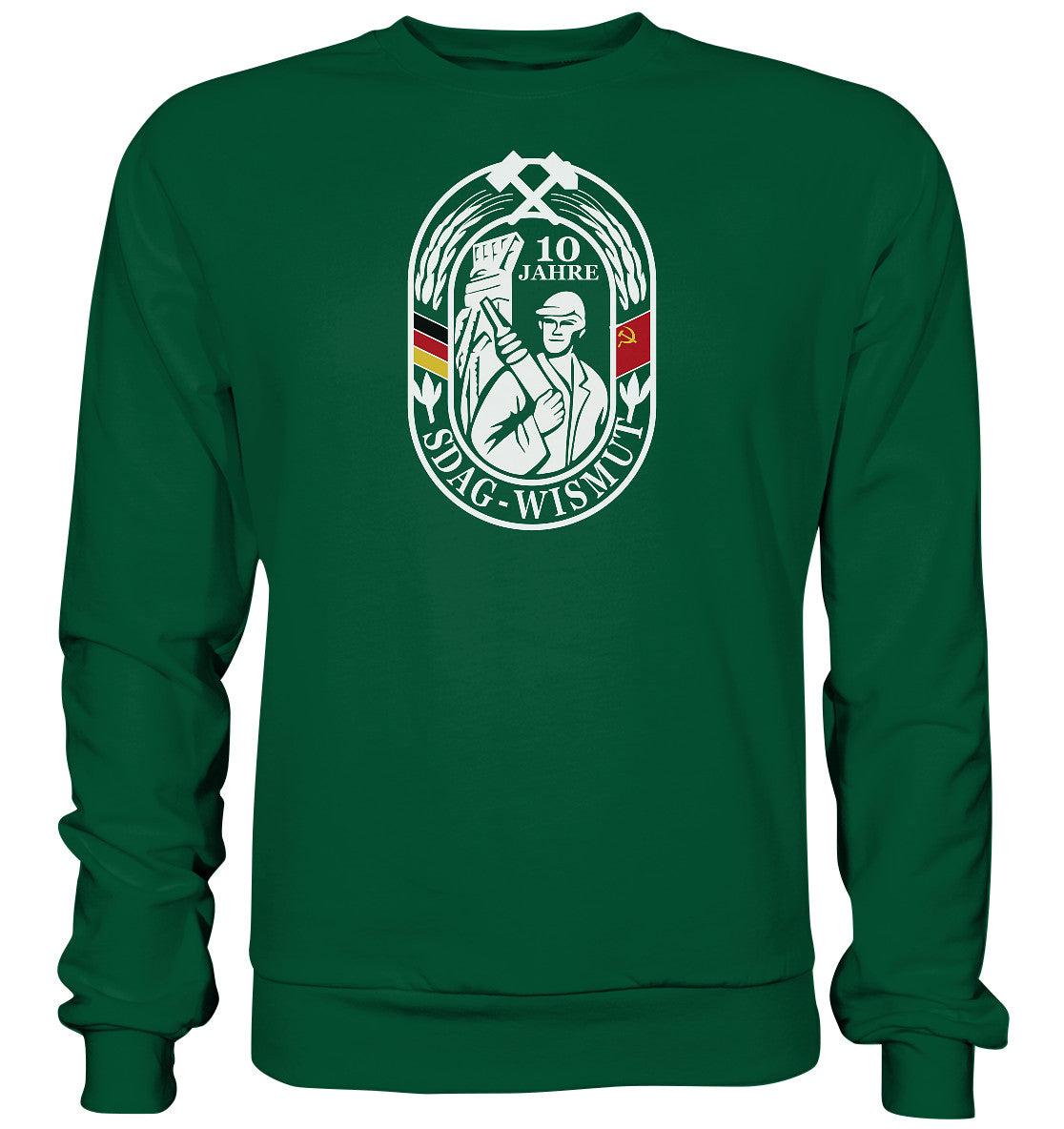 DDR Ostalgie Pullover Unisex • 10 JAHRE SDAG WISMUT