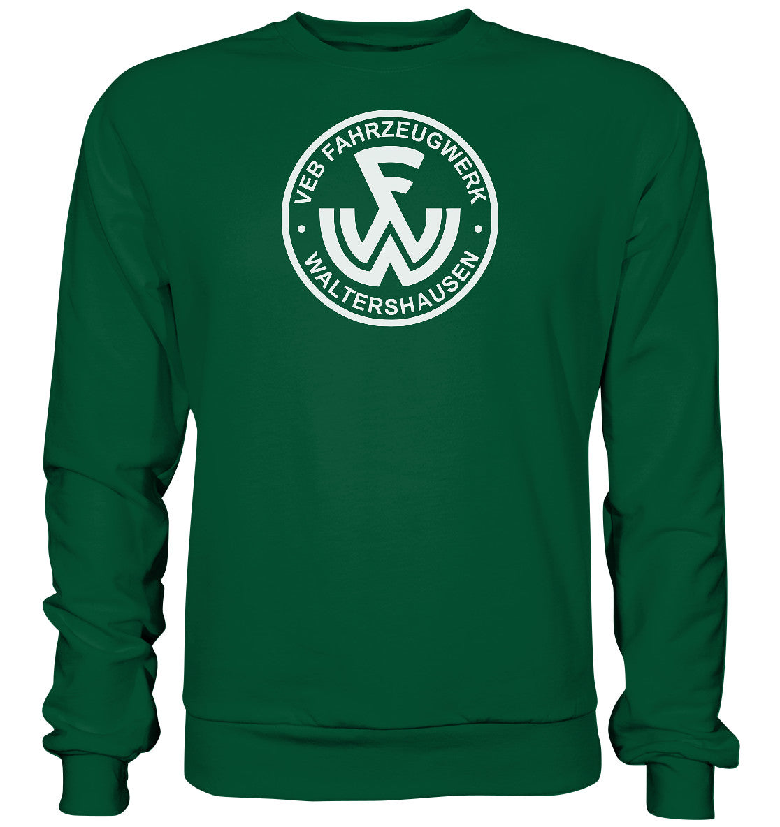 DDR Ostalgie Pullover Unisex • VEB FAHRZEUGWERK WALTERSHAUSEN - dunkel