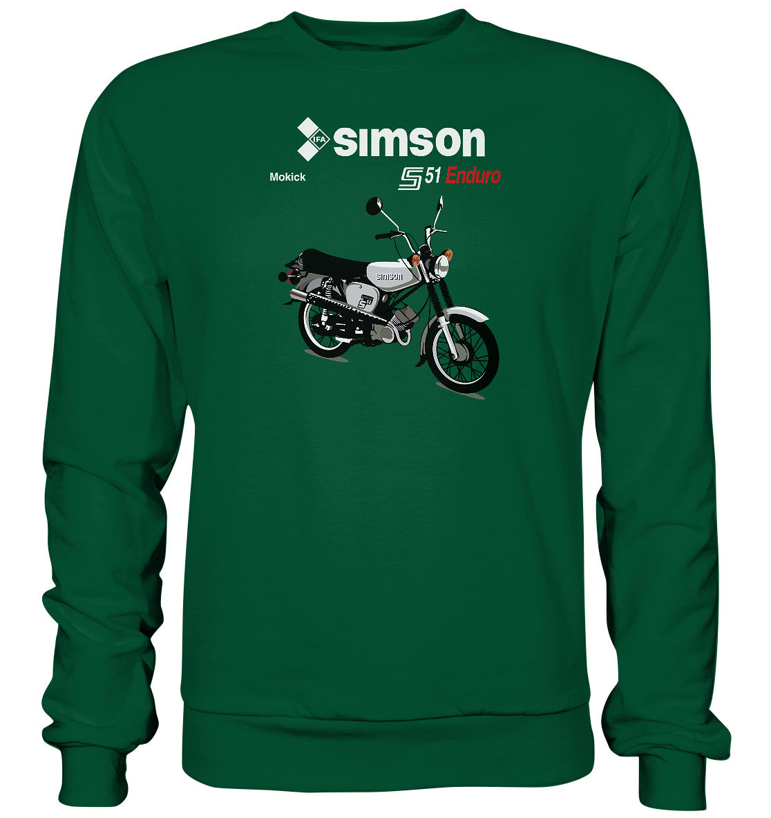 DDR Ostalgie Pullover Unisex • SIMSON ENDURO - ORIGINAL PROSPEKT